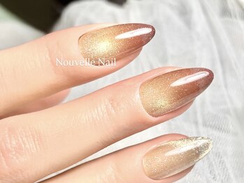 ヌーベルネイル(Nouvelle Nail)/マグネット×グラデーション