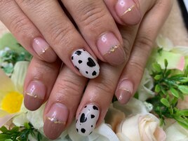 【嶌田】隠れハートブチ柄