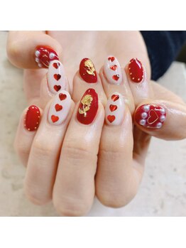 プライズアイリス アイラッシュ 池袋東口店(prize Iris eyelash)/バレンタインネイル【池袋】