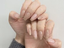 インザピンクリリー(in the pink LILY)/ベージュネイル/フレンチ