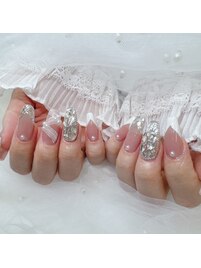 アート10本★バレエコアネイル