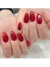 バーグ(bague)/ハートホロ埋めつくしネイル