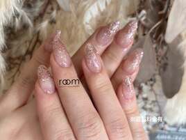 ショートスカルプ×ラメ