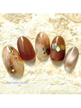 ネイルサロン クイル(QUILL)/12月タイダイ柄（２）