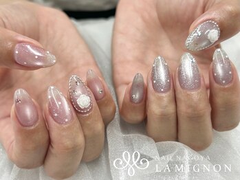 ラミニョンネイルナゴヤ(La Mignon Nail Nagoya)の写真/【オフ無料◇ワンカラー¥4550/夏のお出掛けネイル¥6900】日常になじむオフィスカラー豊富*パラジェルあり