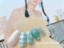アグニークリッシェ(Agunik Riche)/【ギンガムチェックネイル】