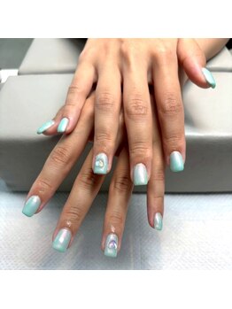 ザ バームシックス 銀座三丁目店(THE BALM six)/オーロラネイル/ワンカラー