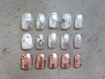 ミラーネイルデザイン♪