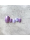 フットネイル　ミラーアート♪