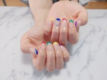 グリッター(Glitter)/カラフルフレンチ