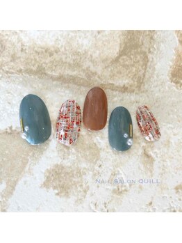 ネイルサロン クイル(QUILL)/２月くすみカラー（３）