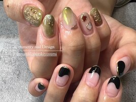 アシンメトリーネイル♪