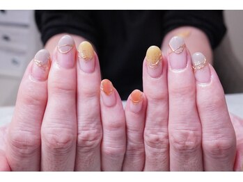 プチリリィ(Petit Lily)/秋の訪大人ニュアンスネイル