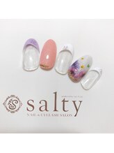 ネイルアンドアイラッシュサロン ソルティ 寺田町(salty)/ハンド/アート１０本コース