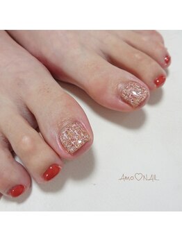 アモ ネイル(Amo NAIL)/冬フット♪