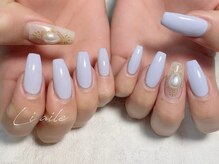 リエル(liaile)/アイスブルー×パールネイル＊