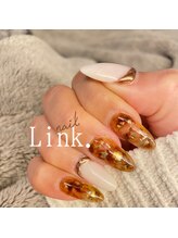 リンク(Link.)/長さだし×べっ甲×ホワイト