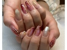 アイラッシュアンドネイル ブルーミン(Bloomin)/ミラーアートネイル