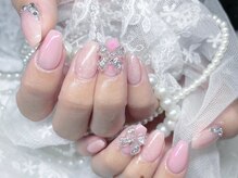 ミナミネイル(MINAMI NAIL)/ちゅるんリボンネイル8500円