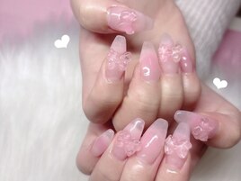 持ち込み120/クリアリボンネイル