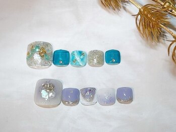 ティアモ(Ti Amo)の写真/【角質ケア付き】月限定&イベント限定フットネイルが人気★夏のおしゃれは足元から楽しみましょう♪