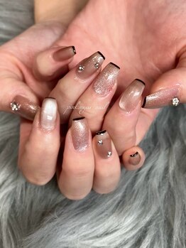 ピンクシュガーネイル(pink sugar nail)/season nail♪