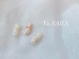 パール◎シアーフラワーネイル