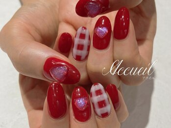 アクイユ 銀座店(ACCUEIL)/赤×チェック