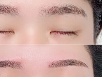 ディスミー 浦添店(thisme)の写真/骨格に合わせた美眉毛スタイリングとまつげパーマのセットが大人気♪自宅でも簡単に再現できる理想の目元へ
