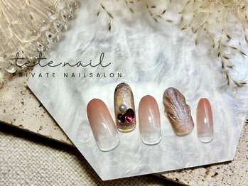 テテネイル(tete.nail)/マーメイド×人魚の鱗ネイル