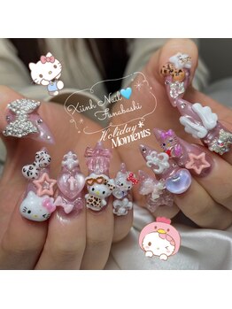 ゴテゴテかわいいネイル