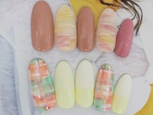 ネイルサロンセレーネ(Selene)/ふんわりチェック★マット