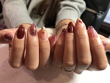 ロータス Lotus/ボルドーニュアンスネイル