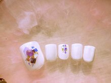 ネイルサロン フローリア(nail salon Florir)/ワンカラー×シェル/フィルム