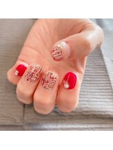 ヘアー アンド ネイル サプール(HAIR and NAIL SAPEUR)/ツイードネイル