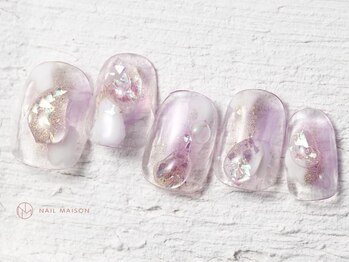 ネイルメゾン 池袋店(NAIL MAISON)/ぷっくりうるうるオーロラ￥5800