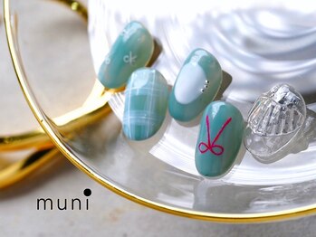 ムニネイル 心斎橋(muni NAIL)/リボンネイル