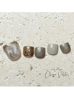 ネイルサロンクリアヴィラ(nail salon clear villa)/フットデザインチョイス☆¥9350