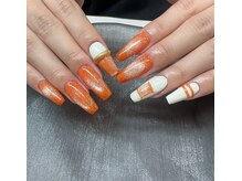 アモールビューティー 新宿店(Amor Beauty)/チップ長さだしアート4本ネイル