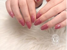 エアフォルクギンザ 横浜店(ERFOLG GINZA)/ピンク×ラメフレンチ