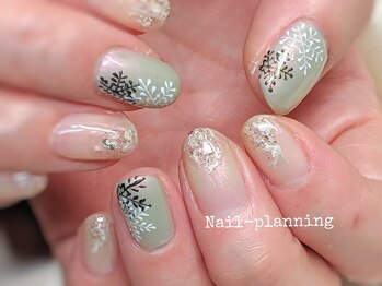 ネイルプランニング(Nail-Planning)/手描きの雪の結晶 