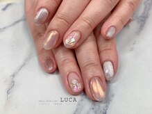 ネイルアトリエルカ(nail atelier LUCA)/M-241 大人可愛いオーロラネイル