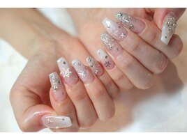 雪の結晶ネイル