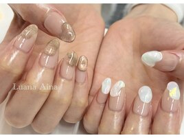 変形フレンチネイル