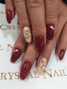 クリスタルネイル ボンベルタ橘店(CRYSTAL NAIL)/シンプル上品ネイル