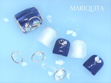ネイルサロン マリキータ(MARIQUITA)/夏ネイル/ブルーシェル