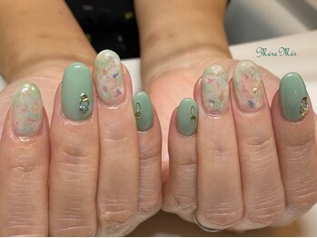 メールメール 和光市本店(MereMer)/シェル散りばめアート