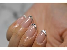 ネイルサロンブラン(nail salon BLANC)/ガラスフレンチネイル