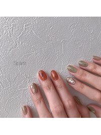 アースカラーネイル