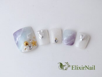 エリクサーネイル 五反田(Elixir Nail)/フット やり放題/クーポン使用